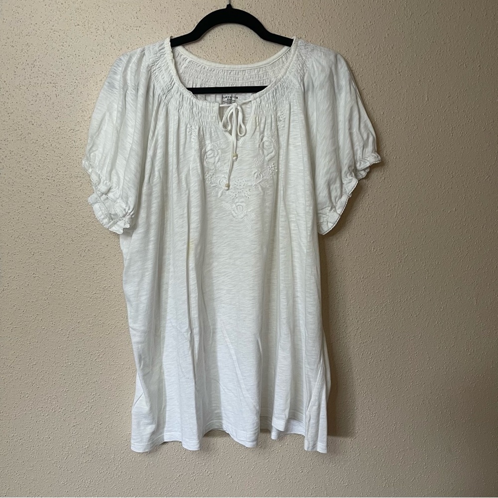 Charter club white shirt in plus size